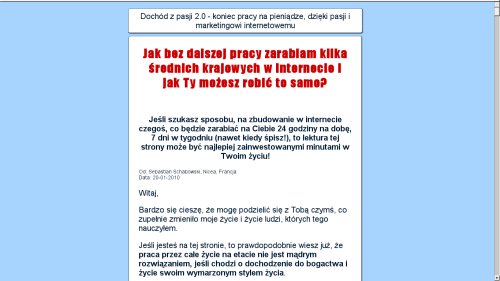 Dochód z Pasji